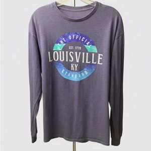 Grey Louisville Graphic Long Sleeve Shirt